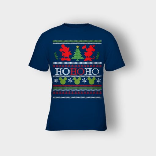 Ho-Ho-Ho-Xmas-Disney-Mickey-Inspired-Kids-T-Shirt-Navy