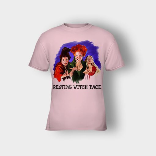 Hocus-Pocus-Disney-Resting-Witch-Face-Kids-T-Shirt-Light-Pink