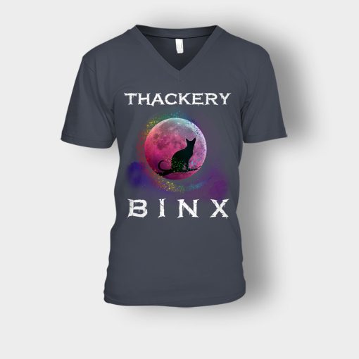 Hocus-Pocus-Thackery-Binx-Unisex-V-Neck-T-Shirt-Dark-Heather