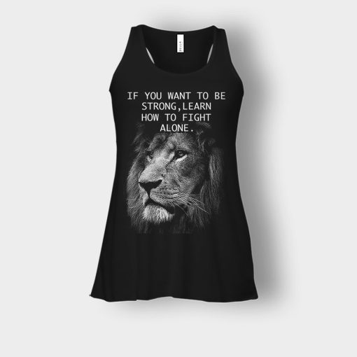 How-To-Fight-Alone-The-Lion-King-Disney-Inspired-Bella-Womens-Flowy-Tank-Black