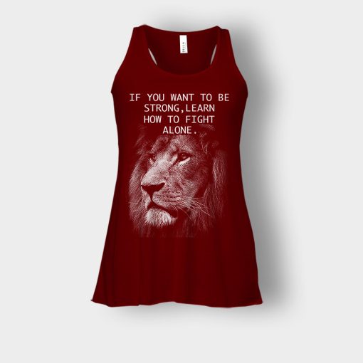 How-To-Fight-Alone-The-Lion-King-Disney-Inspired-Bella-Womens-Flowy-Tank-Maroon