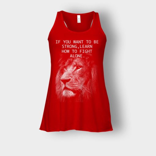 How-To-Fight-Alone-The-Lion-King-Disney-Inspired-Bella-Womens-Flowy-Tank-Red