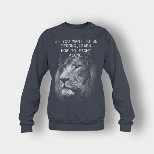 How-To-Fight-Alone-The-Lion-King-Disney-Inspired-Crewneck-Sweatshirt-Dark-Heather