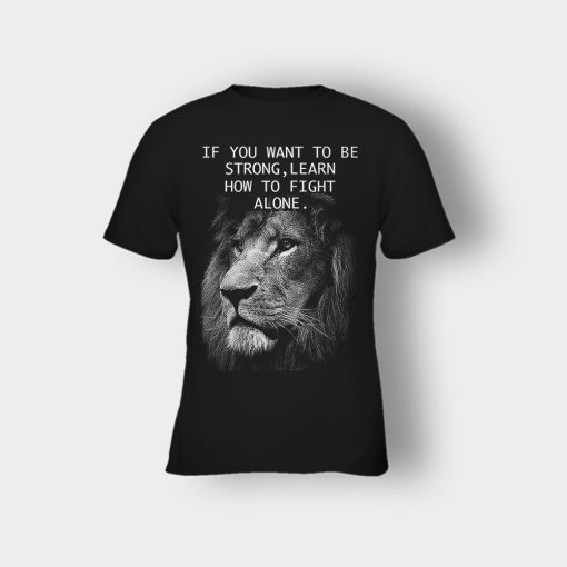 How-To-Fight-Alone-The-Lion-King-Disney-Inspired-Kids-T-Shirt-Black