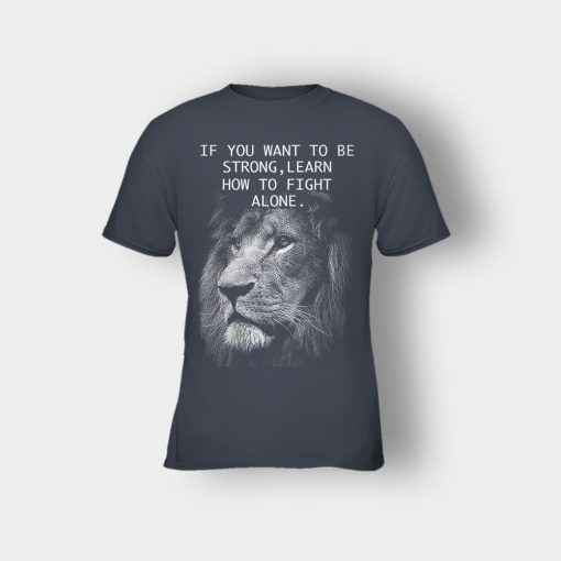 How-To-Fight-Alone-The-Lion-King-Disney-Inspired-Kids-T-Shirt-Dark-Heather