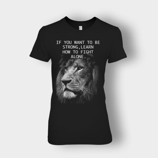 How-To-Fight-Alone-The-Lion-King-Disney-Inspired-Ladies-T-Shirt-Black