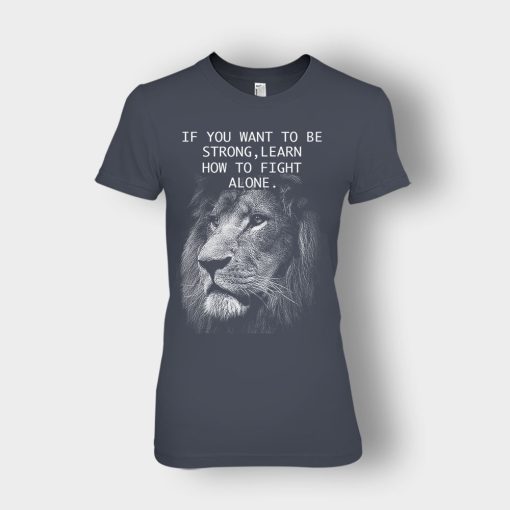 How-To-Fight-Alone-The-Lion-King-Disney-Inspired-Ladies-T-Shirt-Dark-Heather