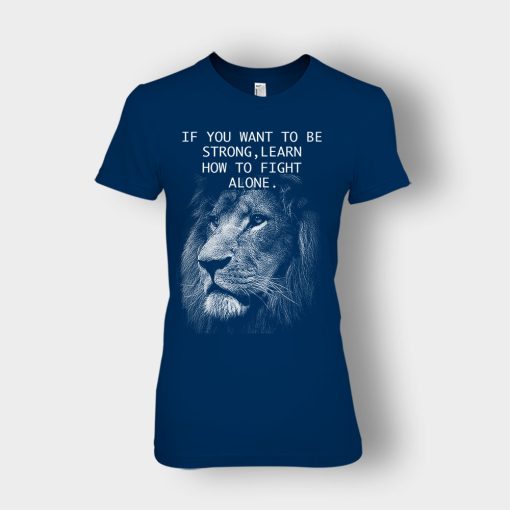 How-To-Fight-Alone-The-Lion-King-Disney-Inspired-Ladies-T-Shirt-Navy