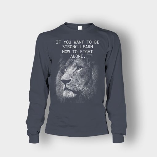 How-To-Fight-Alone-The-Lion-King-Disney-Inspired-Unisex-Long-Sleeve-Dark-Heather
