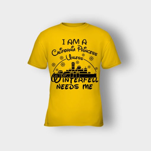 I-Am-A-California-Princess-Unless-Winterfell-Needs-Me-Disney-Inspired-Kids-T-Shirt-Gold