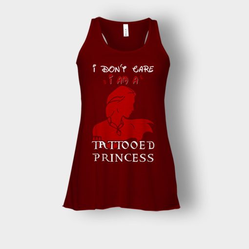 I-Am-A-Tattoed-Princess-Disney-Beauty-And-The-Beast-Bella-Womens-Flowy-Tank-Maroon