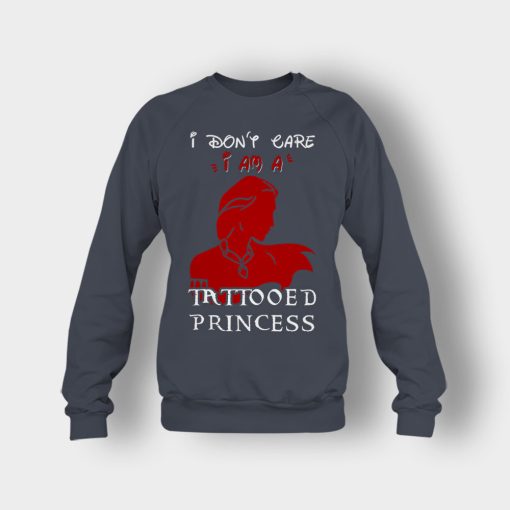 I-Am-A-Tattoed-Princess-Disney-Beauty-And-The-Beast-Crewneck-Sweatshirt-Dark-Heather