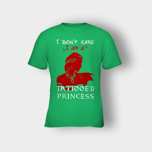 I-Am-A-Tattoed-Princess-Disney-Beauty-And-The-Beast-Kids-T-Shirt-Irish-Green