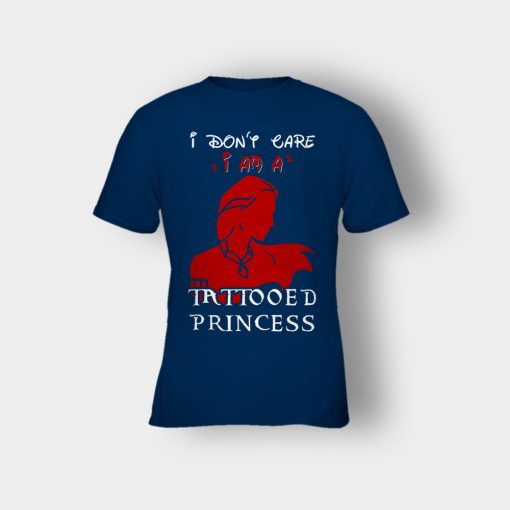 I-Am-A-Tattoed-Princess-Disney-Beauty-And-The-Beast-Kids-T-Shirt-Navy