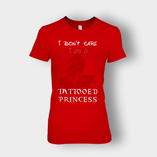 I-Am-A-Tattoed-Princess-Disney-Beauty-And-The-Beast-Ladies-T-Shirt-Red