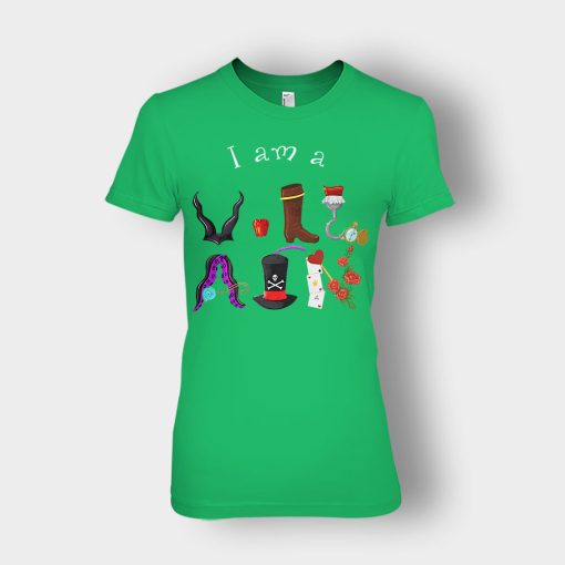 I-Am-a-Disney-Villain-Maleficent-Evil-Queen-Ladies-T-Shirt-Irish-Green