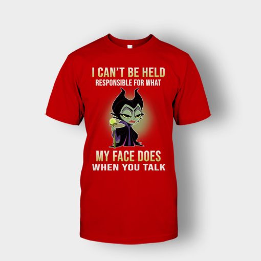 I-Cant-Be-Hel-Responsible-What-My-Face-Does-Disney-Maleficient-Inspired-Unisex-T-Shirt-Red