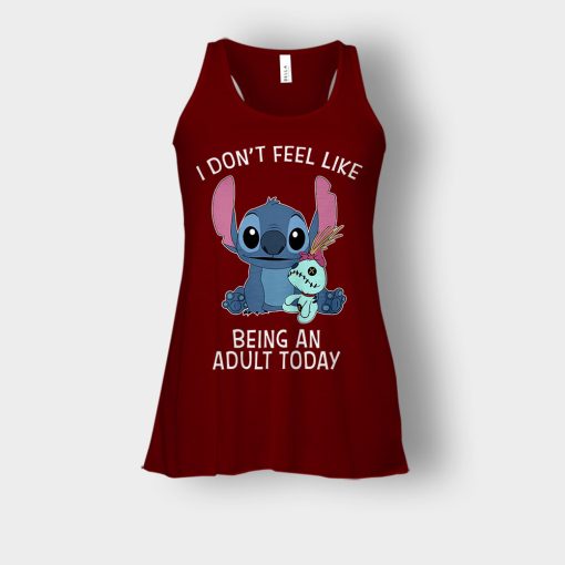 I-Dont-Feel-Like-Being-An-Adult-Today-Disney-Lilo-And-Stitch-Bella-Womens-Flowy-Tank-Maroon