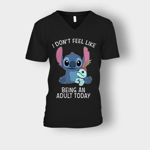 I-Dont-Feel-Like-Being-An-Adult-Today-Disney-Lilo-And-Stitch-Unisex-V-Neck-T-Shirt-Black