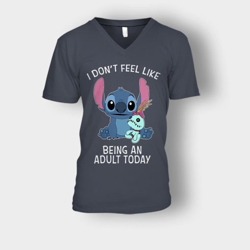 I-Dont-Feel-Like-Being-An-Adult-Today-Disney-Lilo-And-Stitch-Unisex-V-Neck-T-Shirt-Dark-Heather