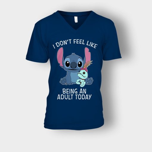 I-Dont-Feel-Like-Being-An-Adult-Today-Disney-Lilo-And-Stitch-Unisex-V-Neck-T-Shirt-Navy