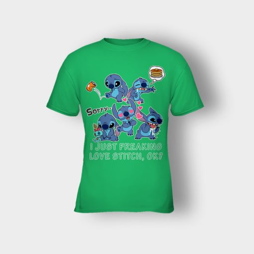I-Freaking-Love-Disney-Lilo-And-Stitch-Kids-T-Shirt-Irish-Green