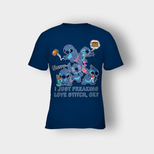 I-Freaking-Love-Disney-Lilo-And-Stitch-Kids-T-Shirt-Navy