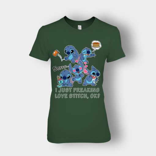 I-Freaking-Love-Disney-Lilo-And-Stitch-Ladies-T-Shirt-Forest