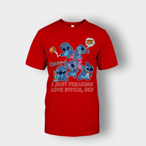 I-Freaking-Love-Disney-Lilo-And-Stitch-Unisex-T-Shirt-Red