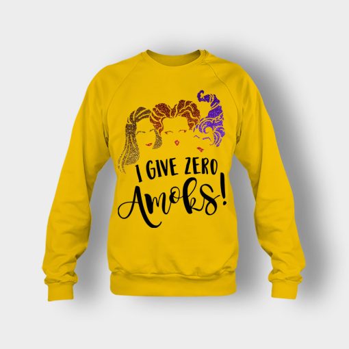 I-Give-Zero-Amoks-Halloween-Disney-Hocus-Pocus-Crewneck-Sweatshirt-Gold