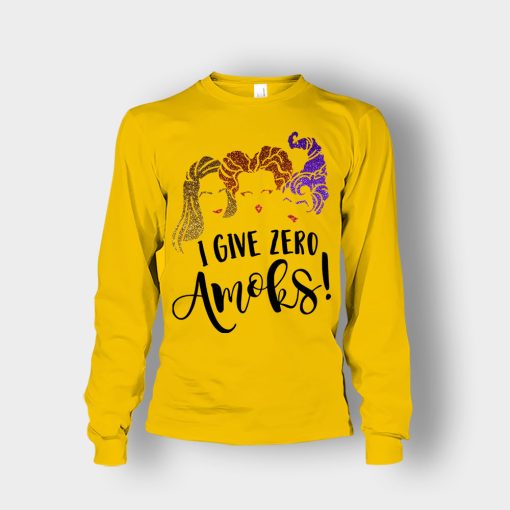 I-Give-Zero-Amoks-Halloween-Disney-Hocus-Pocus-Unisex-Long-Sleeve-Gold