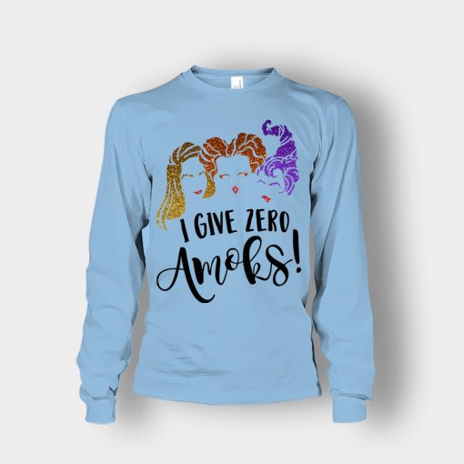 I-Give-Zero-Amoks-Halloween-Disney-Hocus-Pocus-Unisex-Long-Sleeve-Light-Blue