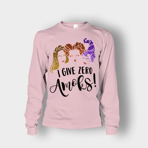 I-Give-Zero-Amoks-Halloween-Disney-Hocus-Pocus-Unisex-Long-Sleeve-Light-Pink