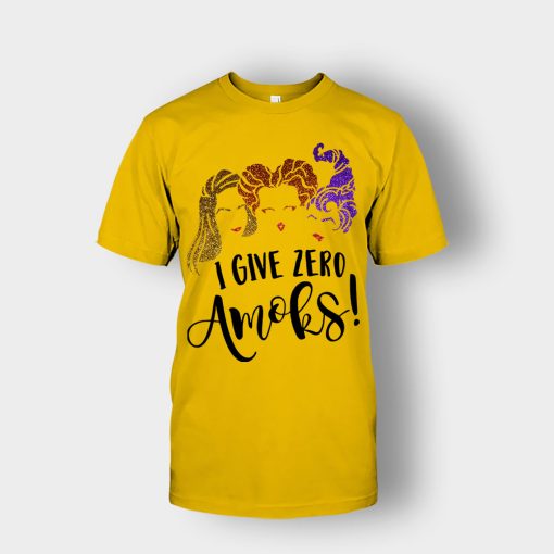 I-Give-Zero-Amoks-Halloween-Disney-Hocus-Pocus-Unisex-T-Shirt-Gold