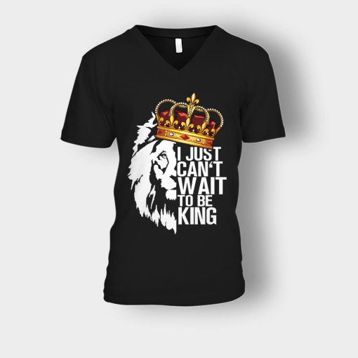 I-Just-Cant-Wait-To-Be-King-The-Lion-King-Disney-Inspired-Unisex-V-Neck-T-Shirt-Black