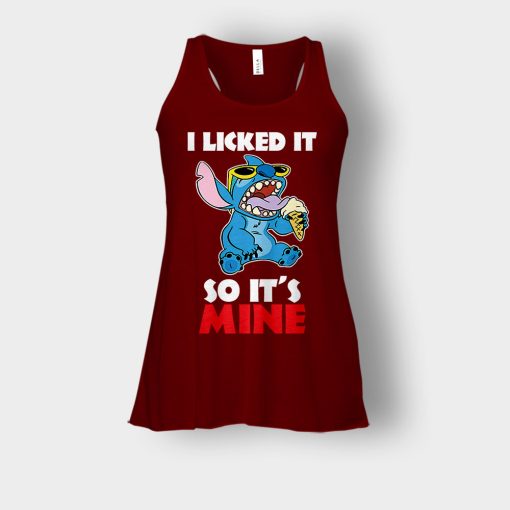 I-Licked-It-So-Its-Mine-Disney-Lilo-And-Stitch-Bella-Womens-Flowy-Tank-Maroon