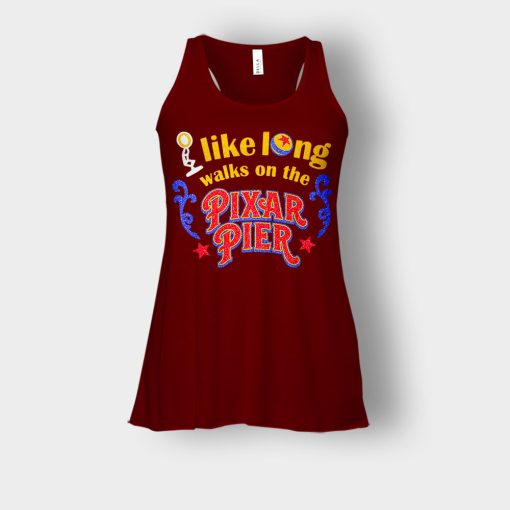 I-Like-Long-Walks-On-the-Pixar-Pie-Disney-Toy-Story-Bella-Womens-Flowy-Tank-Maroon