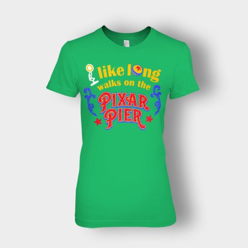 I-Like-Long-Walks-On-the-Pixar-Pie-Disney-Toy-Story-Ladies-T-Shirt-Irish-Green