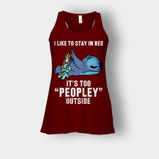 I-Like-To-Stay-In-Bed-Disney-Lilo-And-Stitch-Bella-Womens-Flowy-Tank-Maroon