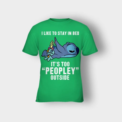 I-Like-To-Stay-In-Bed-Disney-Lilo-And-Stitch-Kids-T-Shirt-Irish-Green