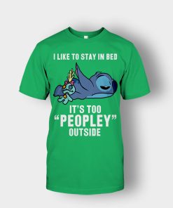 I-Like-To-Stay-In-Bed-Disney-Lilo-And-Stitch-Unisex-T-Shirt-Irish-Green