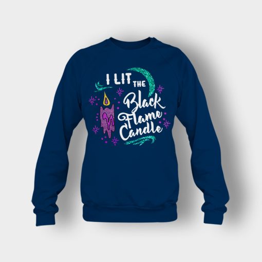 I-Lit-The-Black-Flame-Candle-Disney-Hocus-Pocus-Inspired-Crewneck-Sweatshirt-Navy