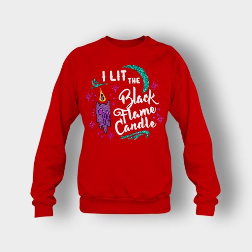 I-Lit-The-Black-Flame-Candle-Disney-Hocus-Pocus-Inspired-Crewneck-Sweatshirt-Red
