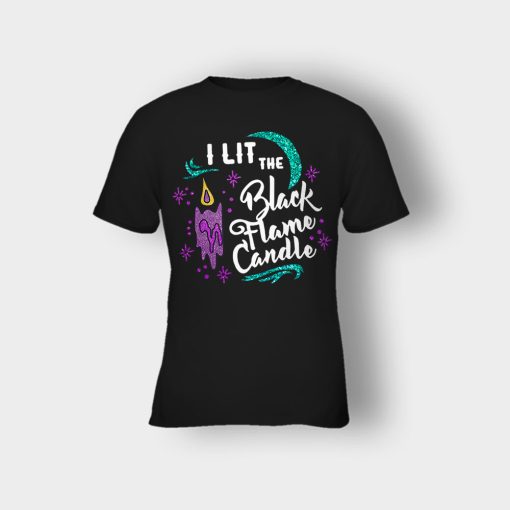 I-Lit-The-Black-Flame-Candle-Disney-Hocus-Pocus-Inspired-Kids-T-Shirt-Black