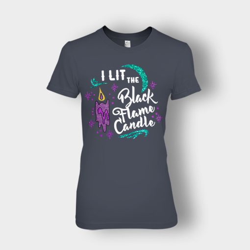 I-Lit-The-Black-Flame-Candle-Disney-Hocus-Pocus-Inspired-Ladies-T-Shirt-Dark-Heather