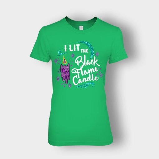 I-Lit-The-Black-Flame-Candle-Disney-Hocus-Pocus-Inspired-Ladies-T-Shirt-Irish-Green