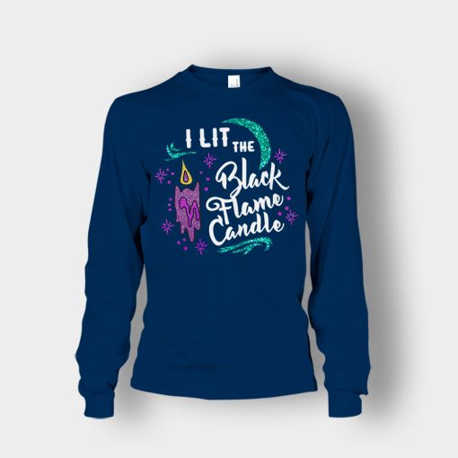 I-Lit-The-Black-Flame-Candle-Disney-Hocus-Pocus-Inspired-Unisex-Long-Sleeve-Navy