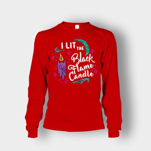 I-Lit-The-Black-Flame-Candle-Disney-Hocus-Pocus-Inspired-Unisex-Long-Sleeve-Red