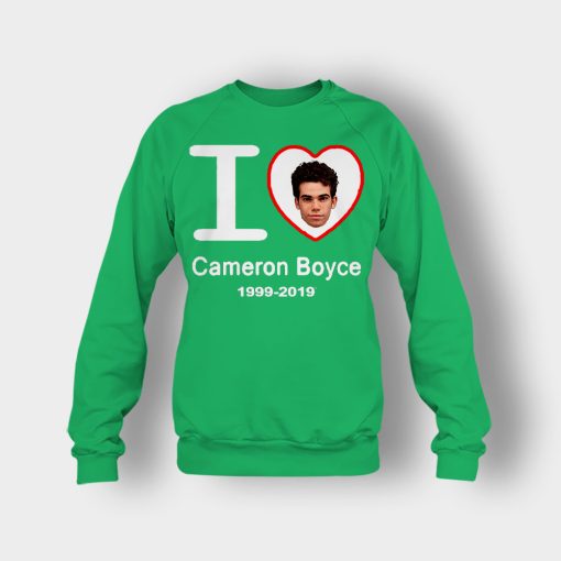 I-Love-Cameron-Boyce-Rip-Cameron-Boyce-1999-2019-Crewneck-Sweatshirt-Irish-Green