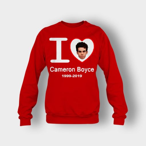 I-Love-Cameron-Boyce-Rip-Cameron-Boyce-1999-2019-Crewneck-Sweatshirt-Red